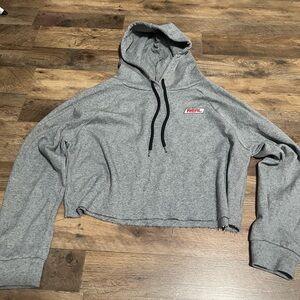 Forever 21 Gray Crop Hoodie